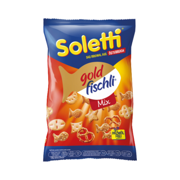 Soletti Original goldfischli Mix, Knabbergebaeck­ Mischung, palmoelfrei, 150g